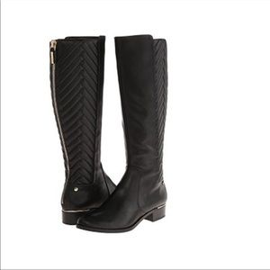 Calvin Klein Women Giada Black Leather boots